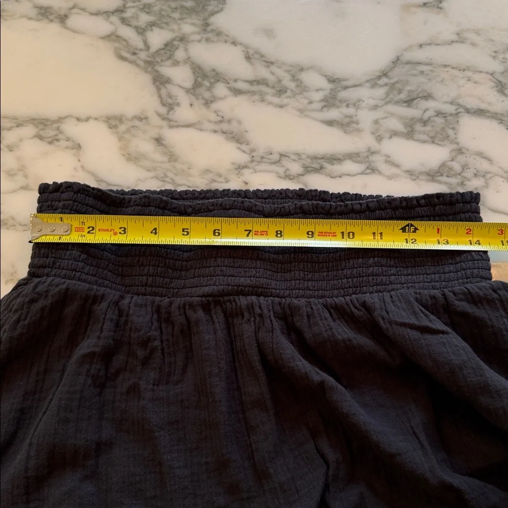 Quince Black Maxi Skirt with Smocked Waist NWT - Picture 11 of 14